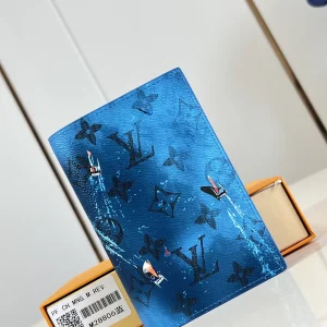 Louis Vuitton Blue Monogram Sailboat Print Pocket Wallet image 1