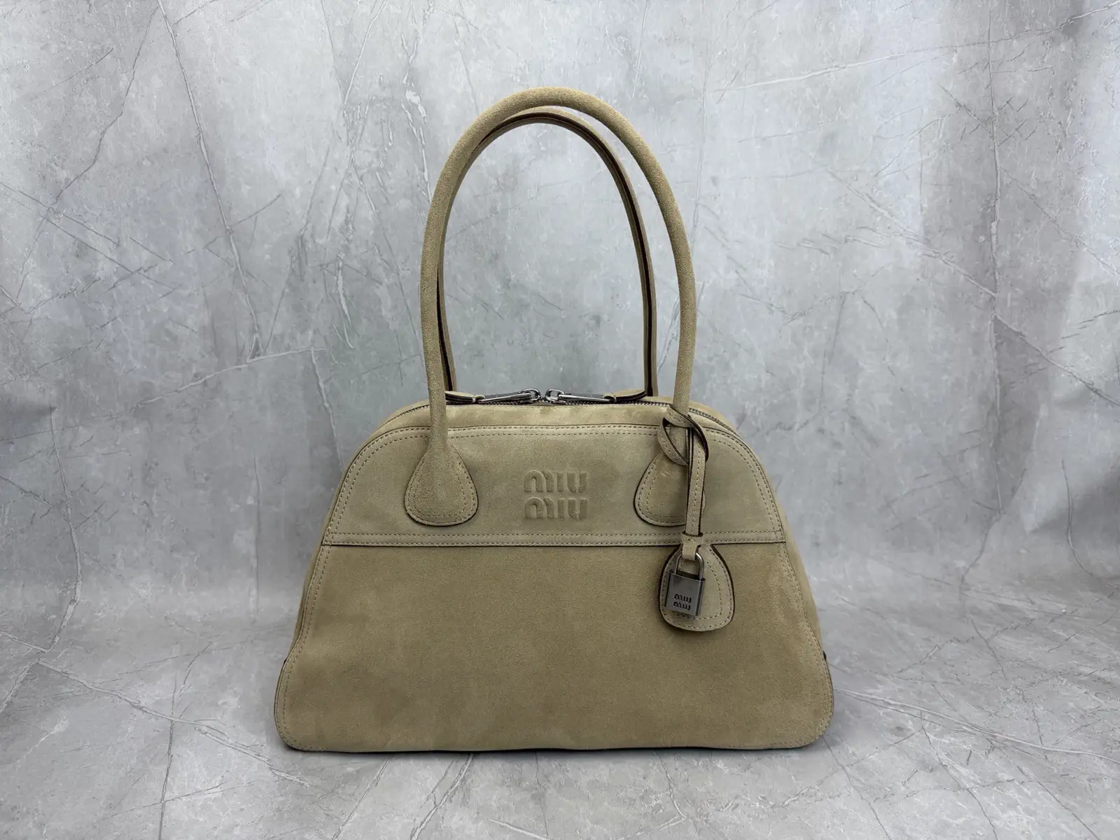 Miu Miu Suede Top Handle Bag image 1