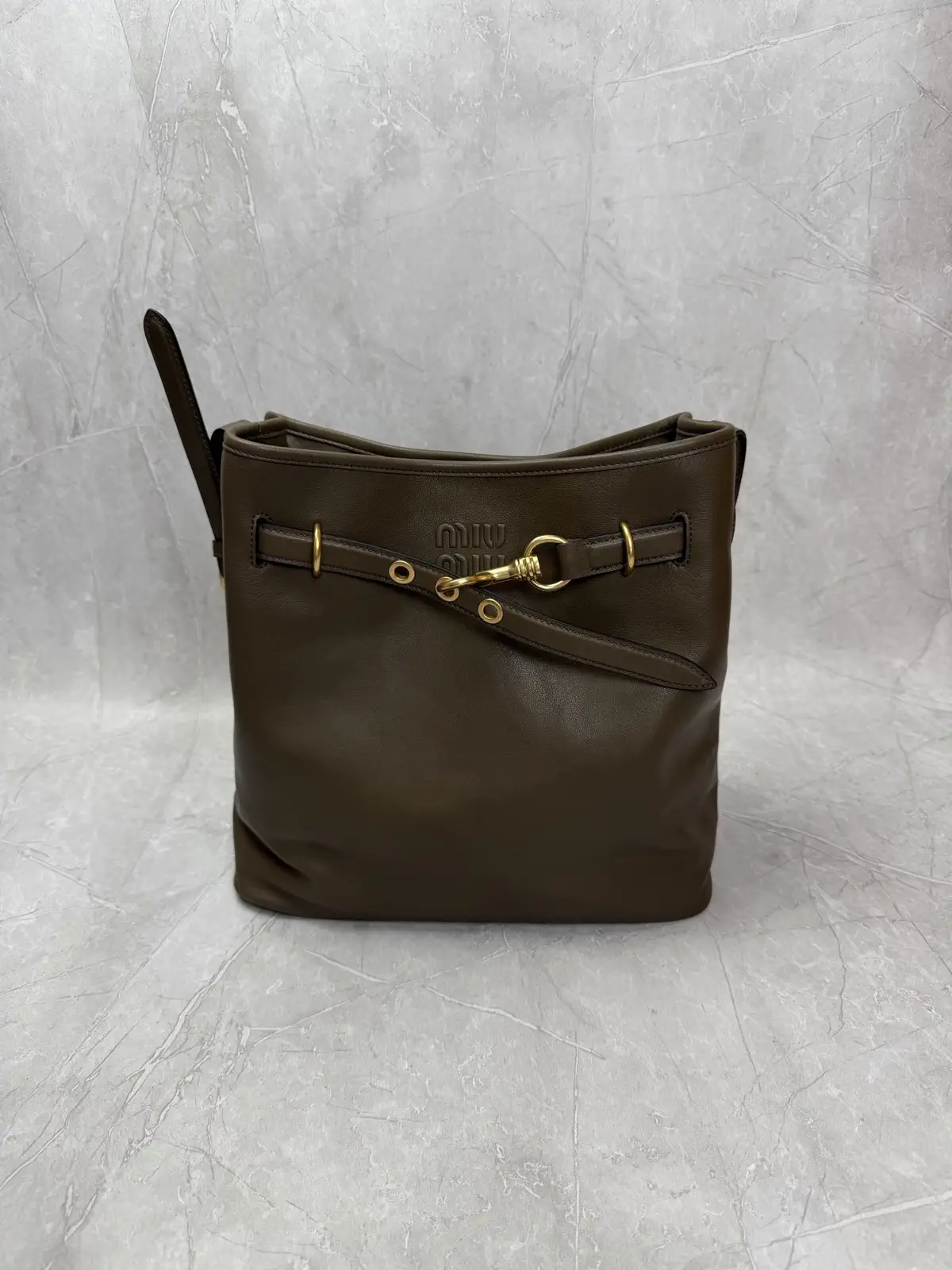 Miu Miu Leather Bucket Bag image 1
