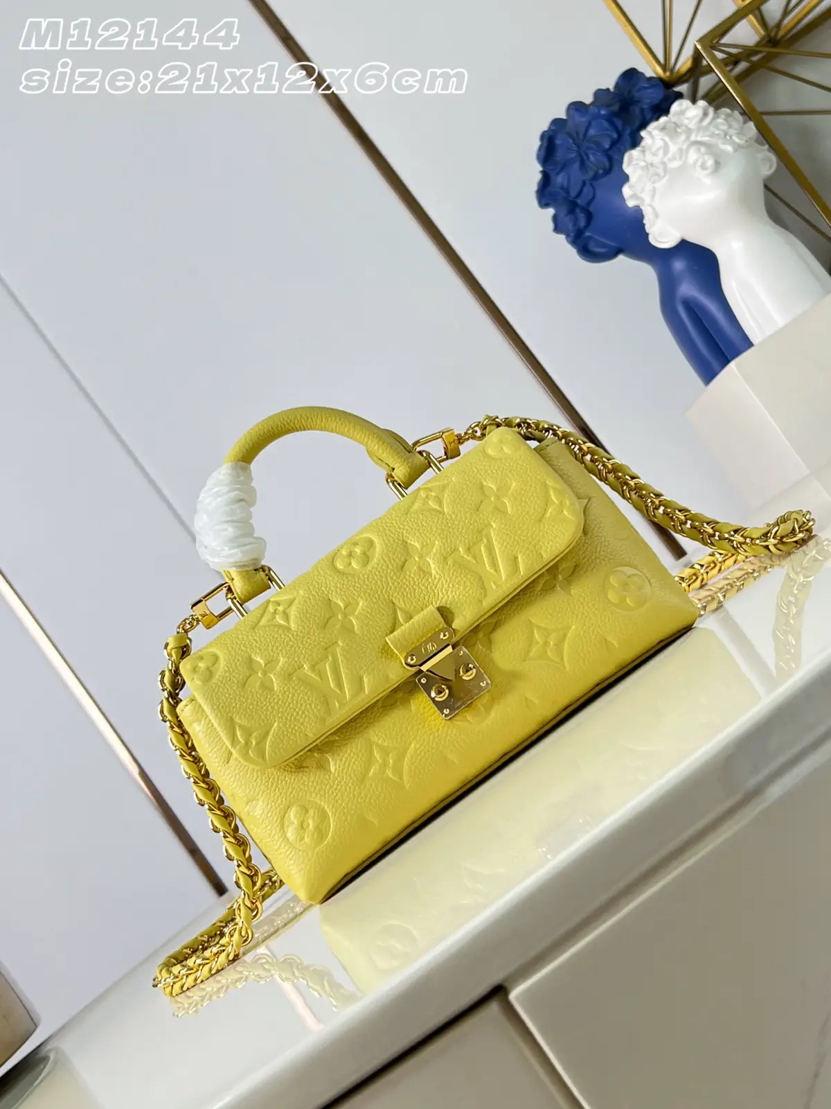 Louis Vuitton Yellow Monogram Empreinte Nano Madeleine Top Handle Bag image 1
