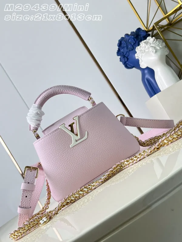 Louis Vuitton Pink Taurillon Leather Mini Top Handle Bag image 1
