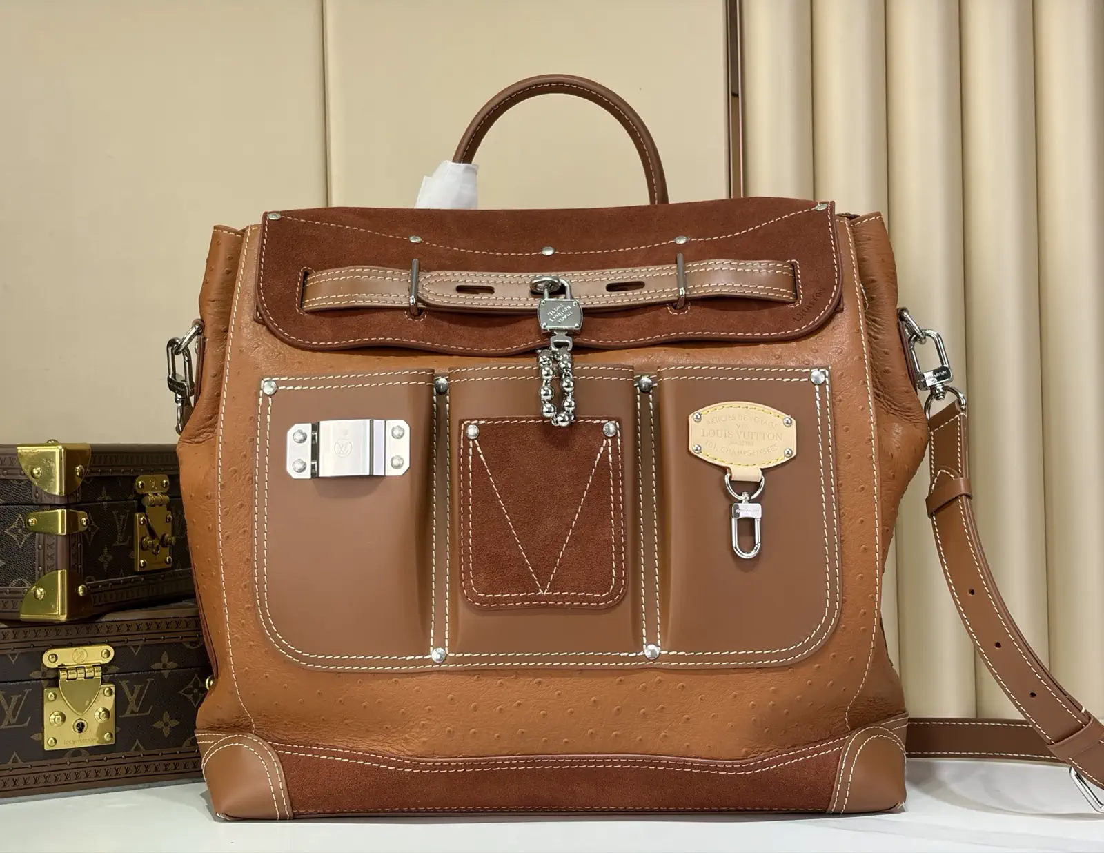 Louis Vuitton Steamer 40 Brown Top Handle Bag image 1
