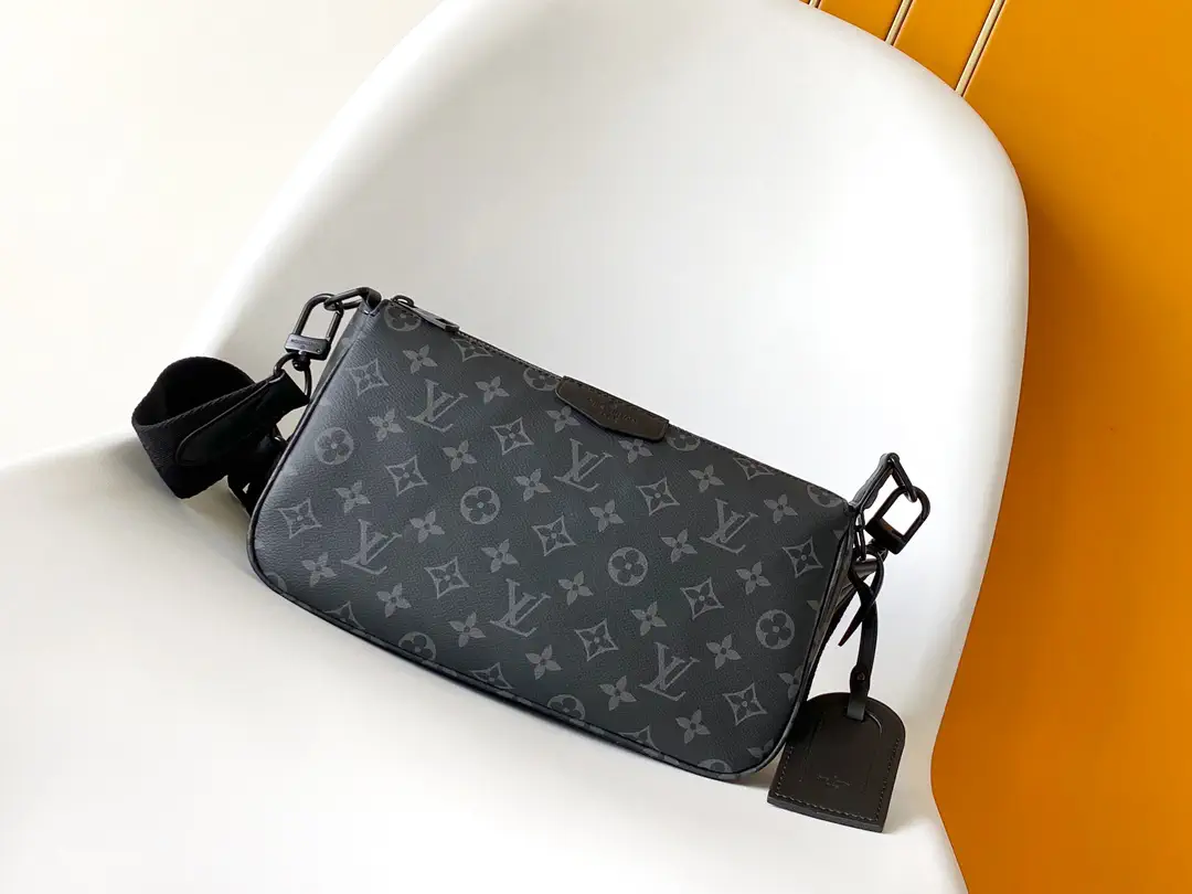 Louis Vuitton Monogram Eclipse Pochette Accessoire XL Bag image 1