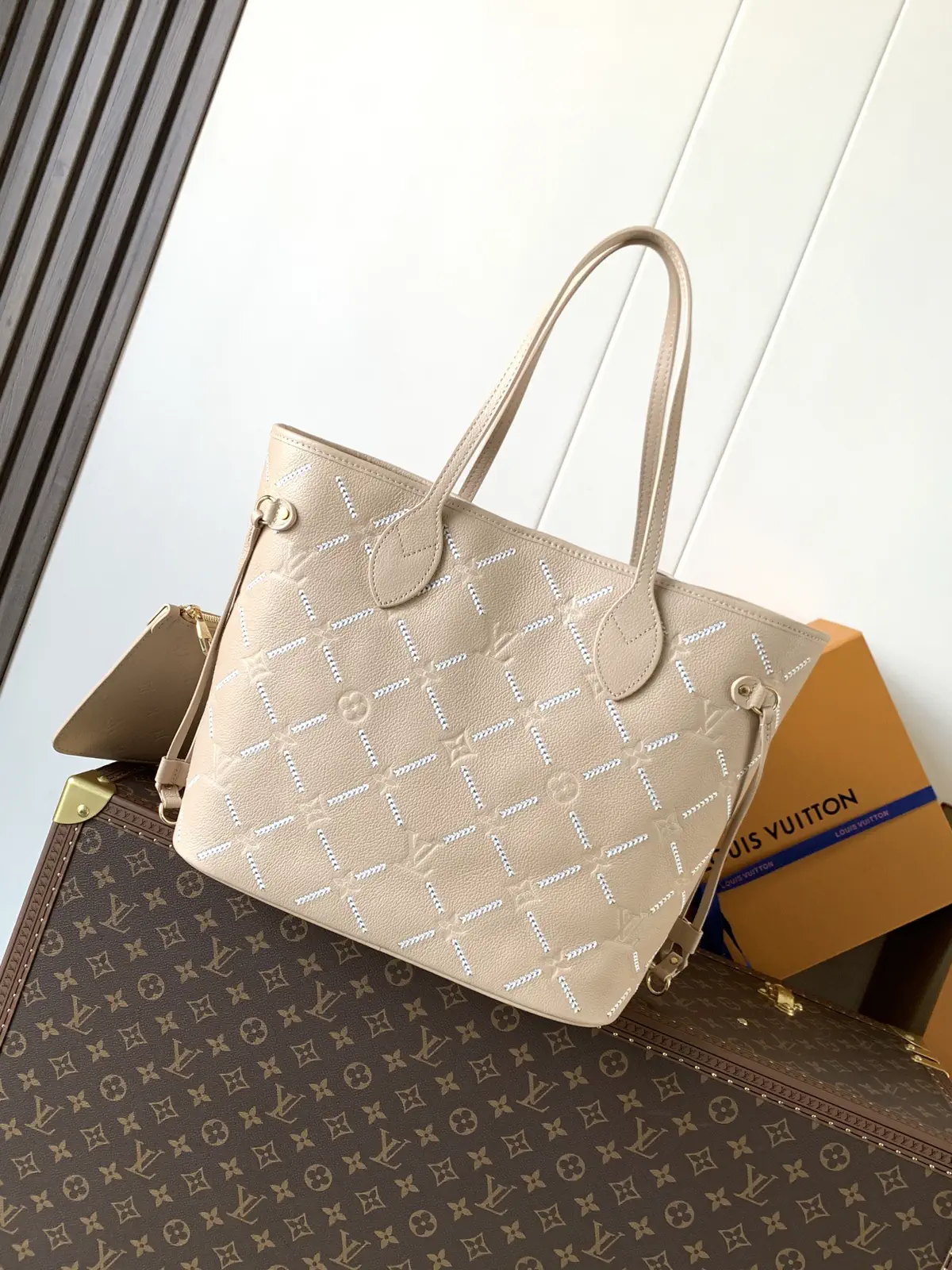 Louis Vuitton Monogram Empreinte Couture Neverfull MM Tote Bag image 1