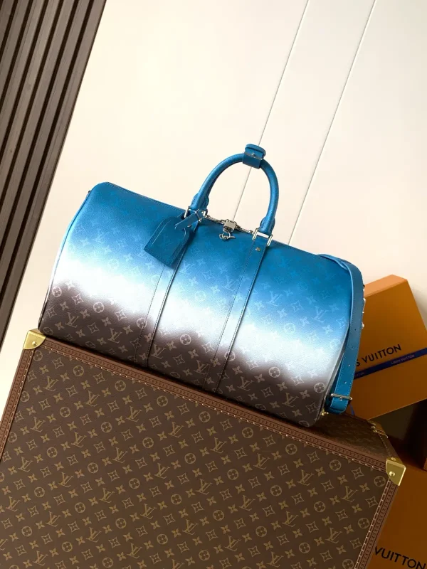 Louis Vuitton Gradient Monogram Keepall 50 Bandoulière Duffle Bag image 1