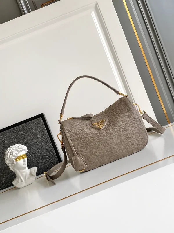 Prada Pebbled Leather Top Handle Bag image 1