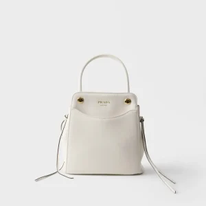 Prada White Top Handle Bag image 1
