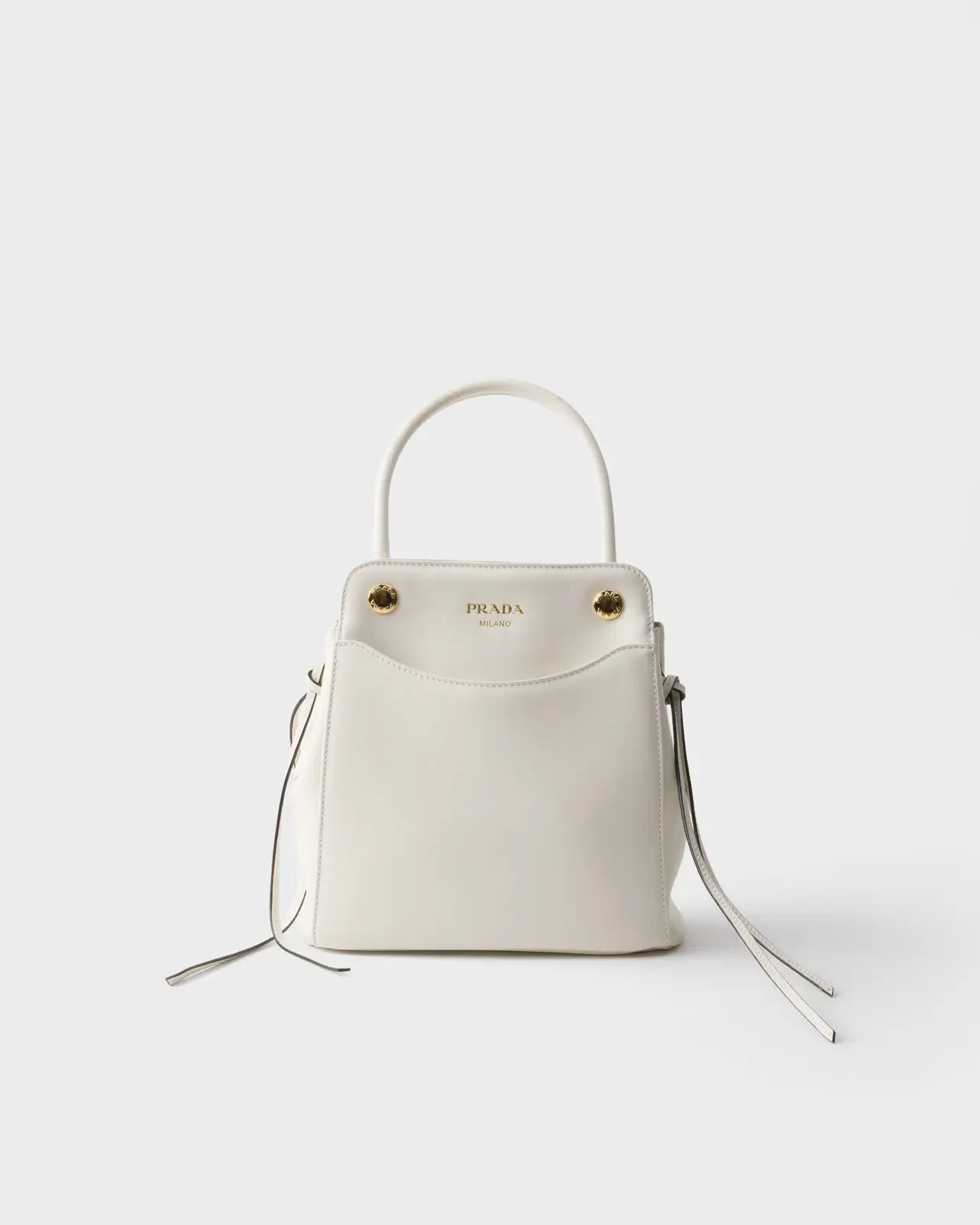 Prada White Top Handle Bag image 1