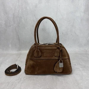 Miu Miu Suede Top Handle Bag image 1