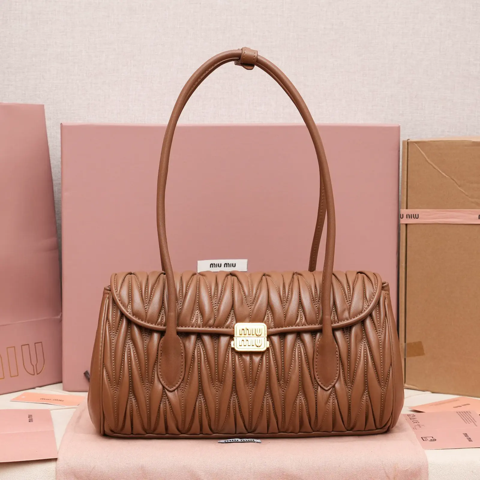 Miu Miu Quilted Leather Shoulder Bag image 1