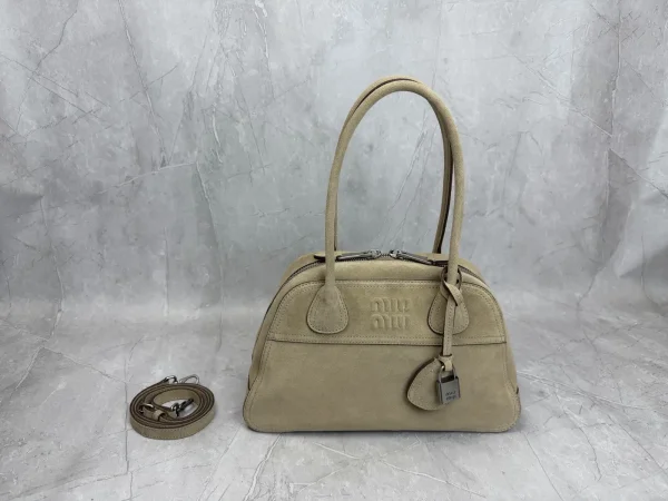 Miu Miu Suede Top Handle Bag image 1