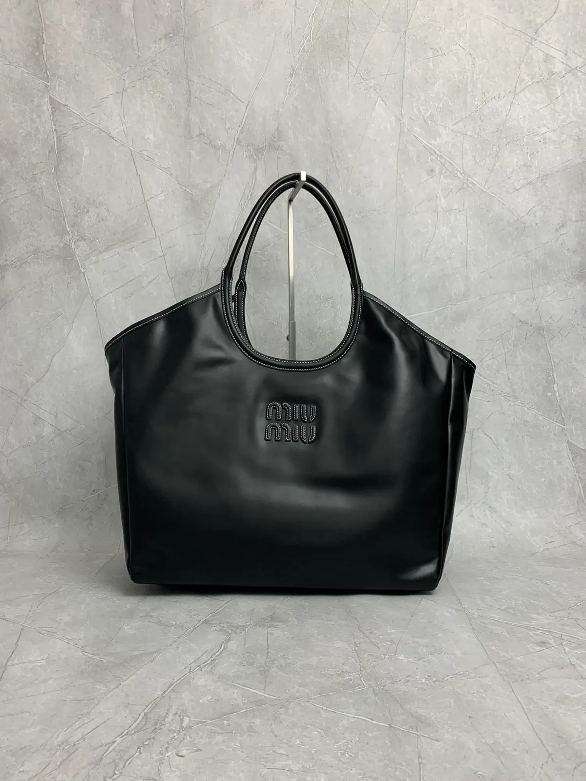 Miu Miu Embossed Logo Tote Bag image 1