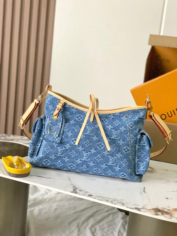 Louis Vuitton Carryall Cargo PM Monogram Denim Shoulder Bag image 1