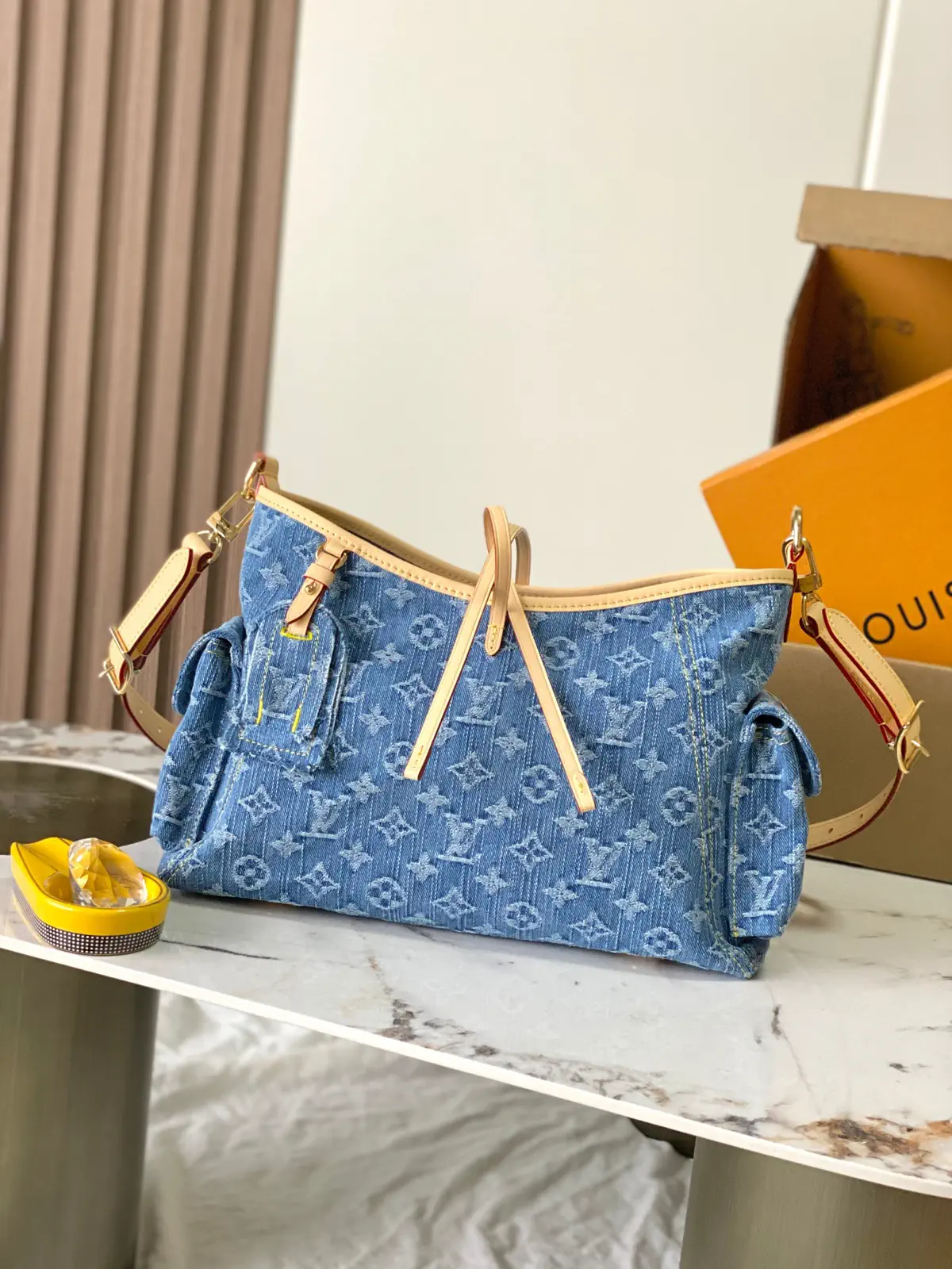Louis Vuitton Carryall Cargo PM Monogram Denim Shoulder Bag image 1