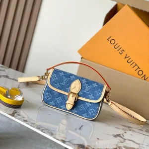 Louis Vuitton Nano Diane Denim Monogram Shoulder Bag image 1