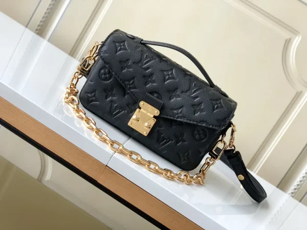 Louis Vuitton Pochette Métis East West Black Monogram Empreinte Bag image 1