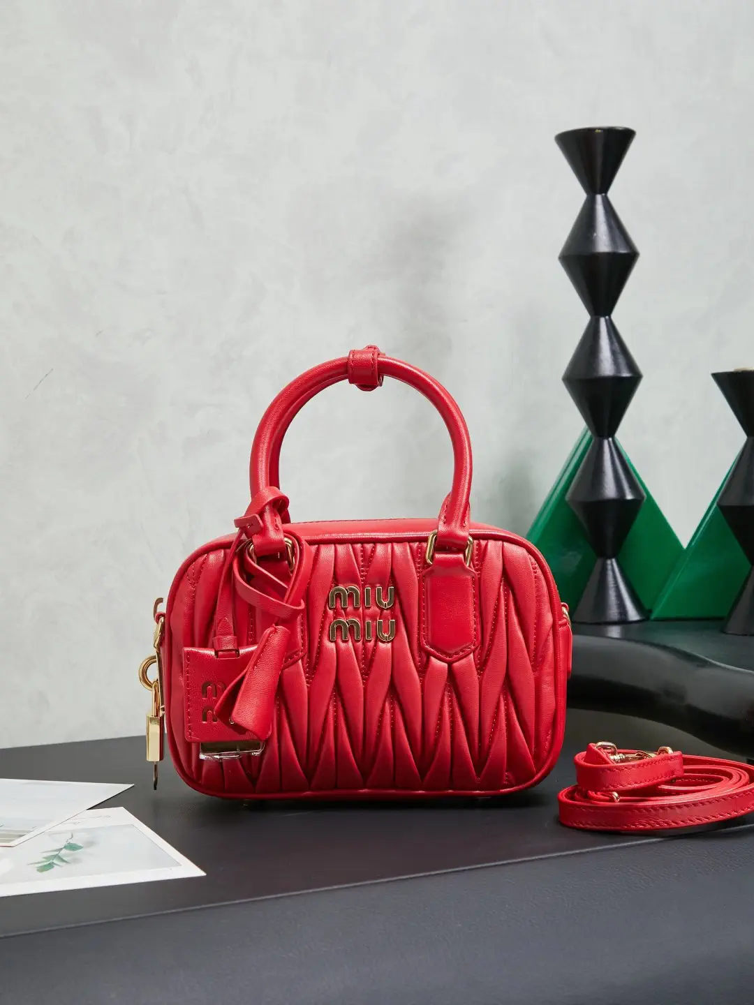 Miu Miu Quilted Top Handle Bag image 1