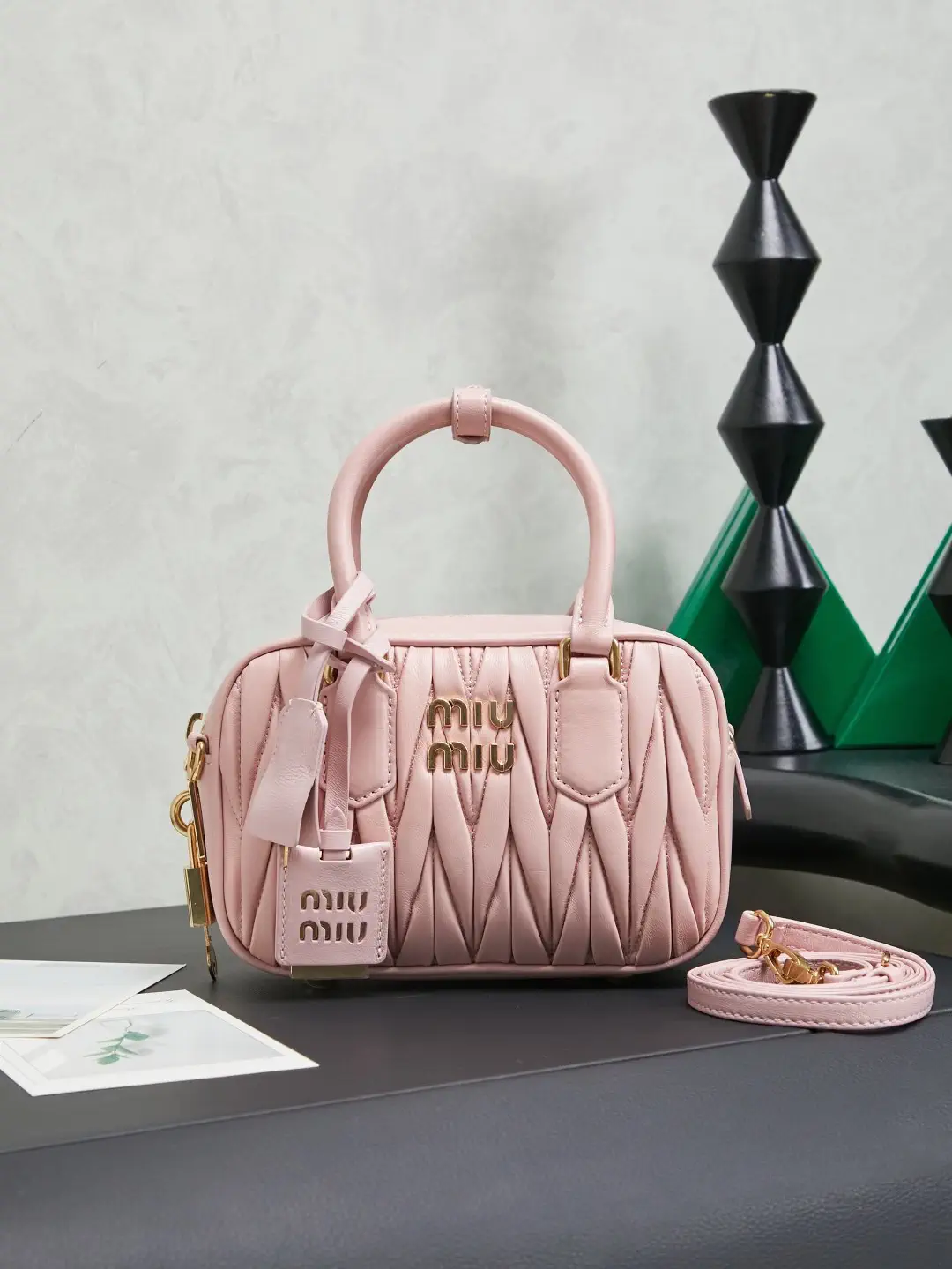 Miu Miu Quilted Top Handle Bag image 1