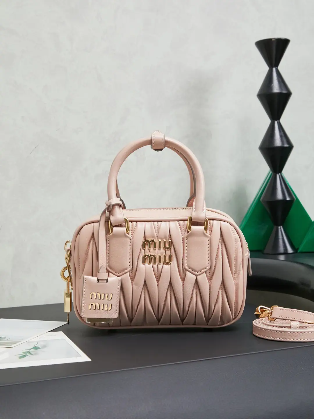 Miu Miu Quilted Top Handle Bag image 1