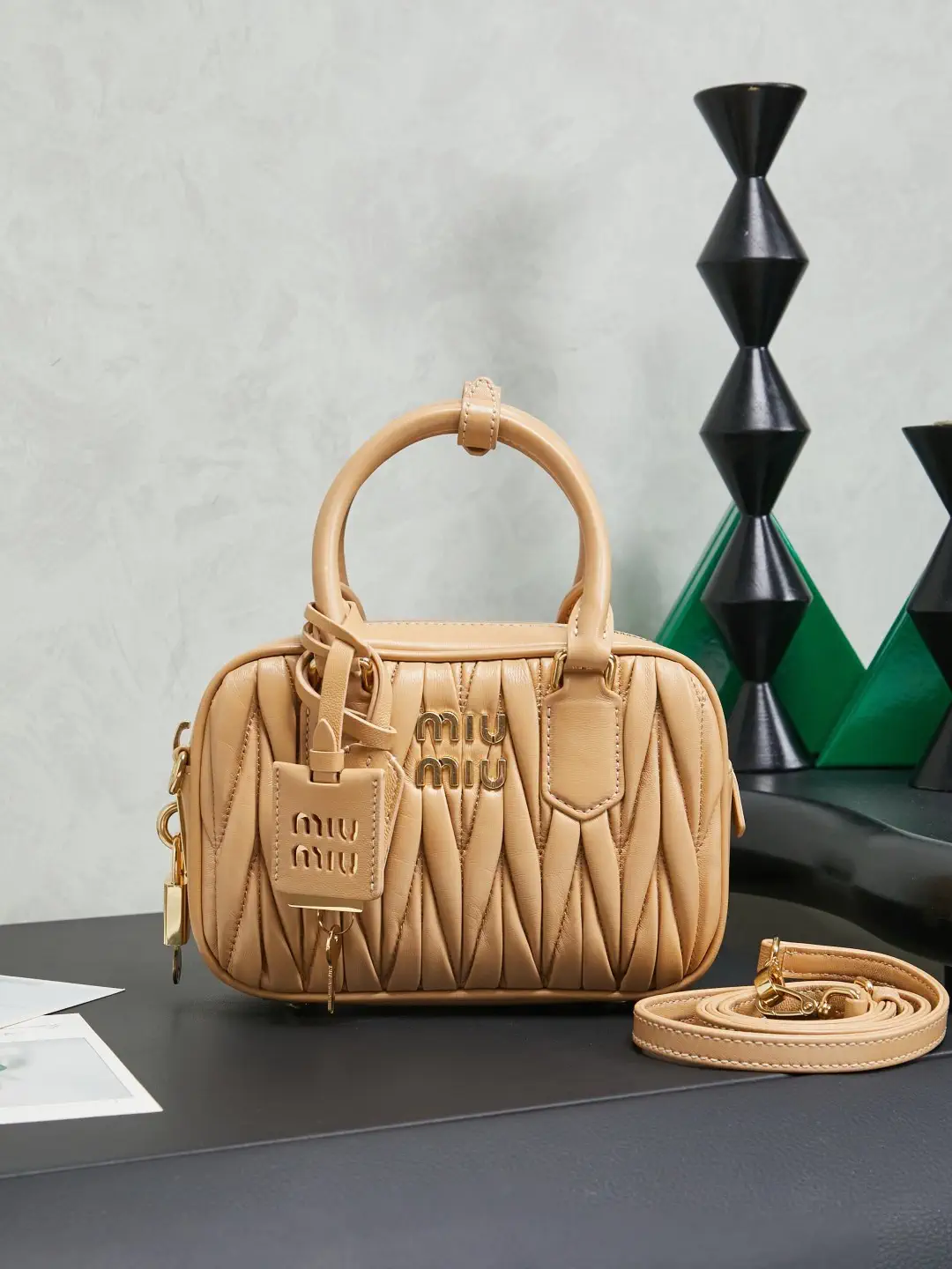 Miu Miu Quilted Top Handle Bag image 1