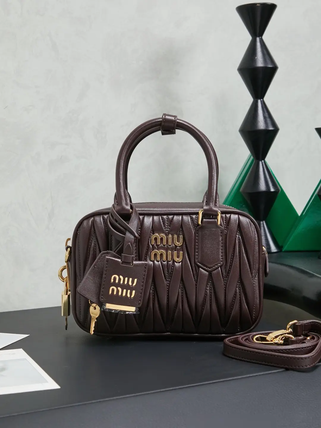 Miu Miu Quilted Top Handle Bag image 1