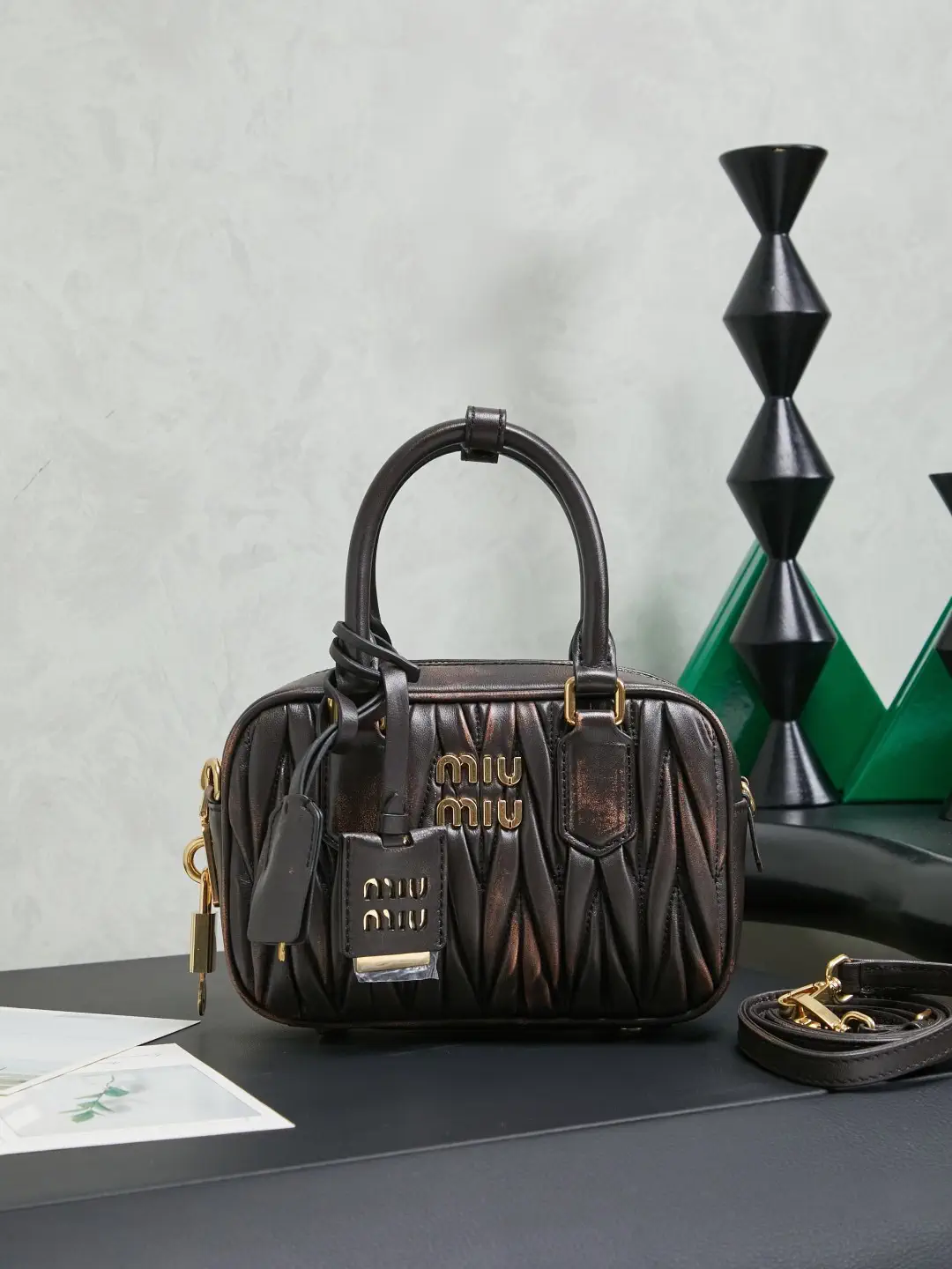 Miu Miu Quilted Top Handle Bag image 1
