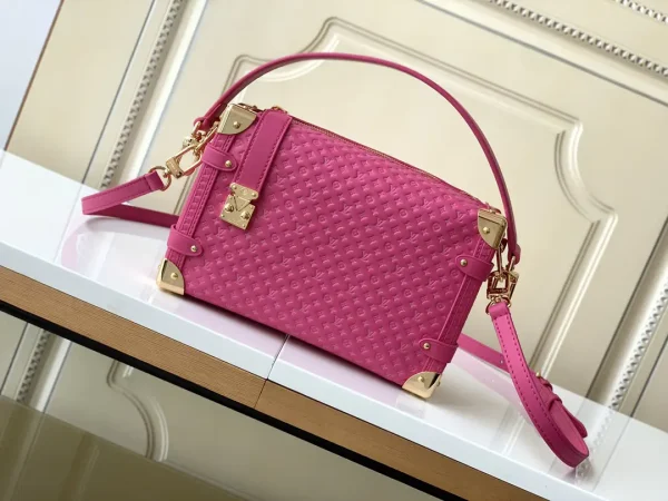 Louis Vuitton Fuchsia Monogram Embossed Side Trunk Bag image 1
