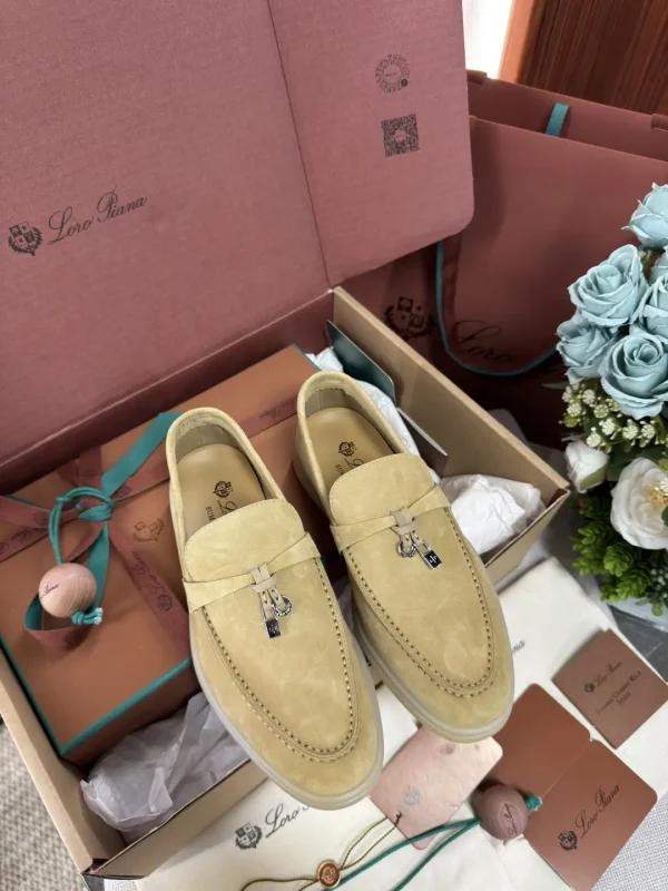 Loro Piana suede loafers Beige