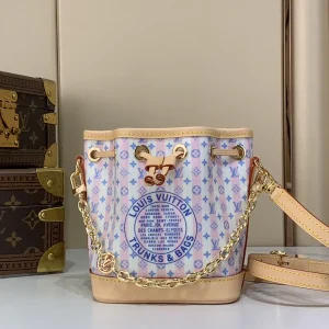 Louis Vuitton Striped Nano Noé Bucket Bag image 1