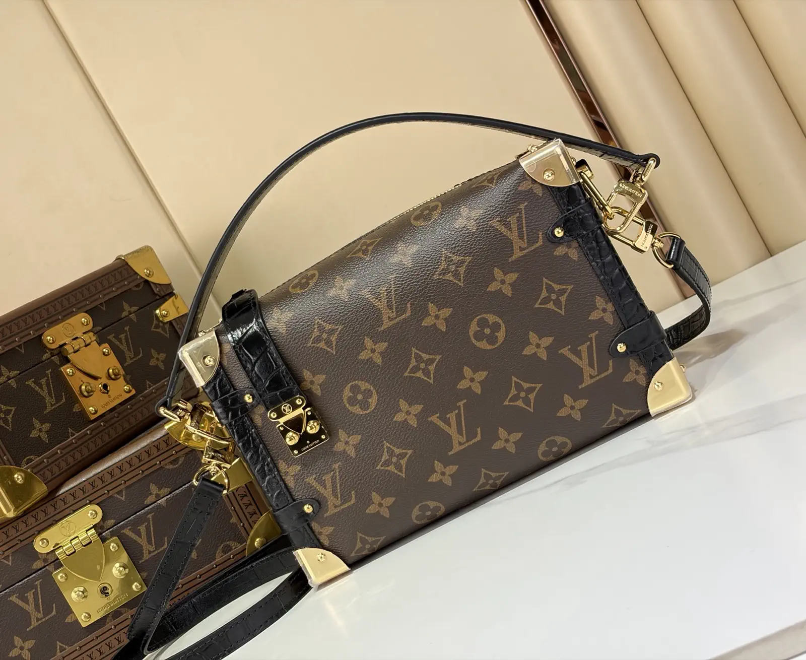 Louis Vuitton Monogram Side Trunk Handbag image 1