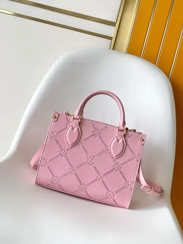 Louis Vuitton Pink Monogram OnTheGo Tote Bag image 1