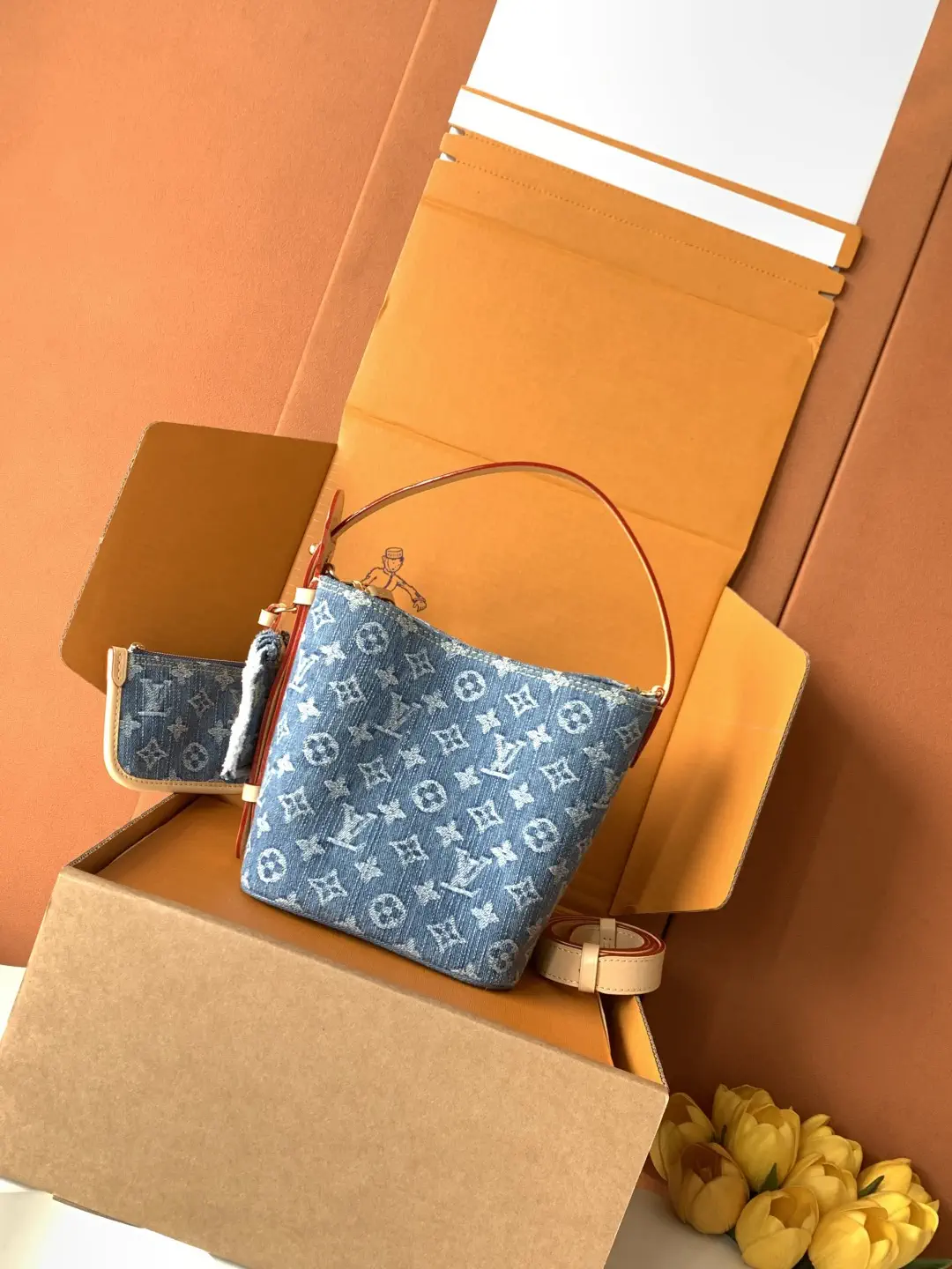 Louis Vuitton Monogram Denim Bucket Bag image 1