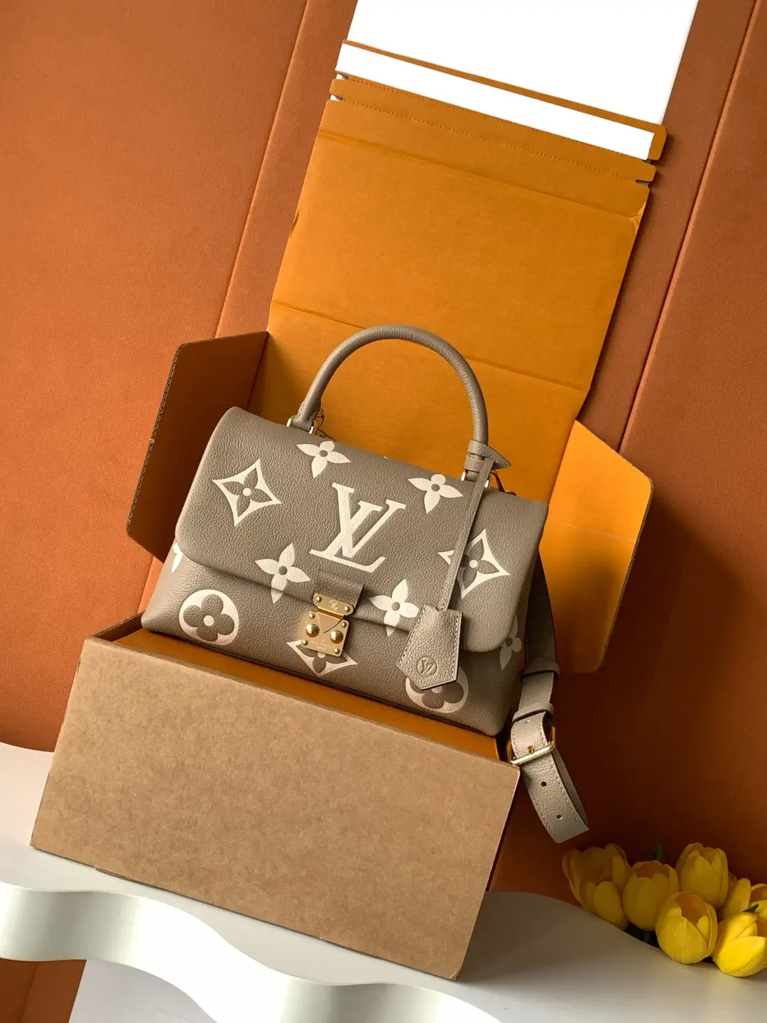 Louis Vuitton Madeleine MM Monogram Empreinte Top Handle Bag image 1