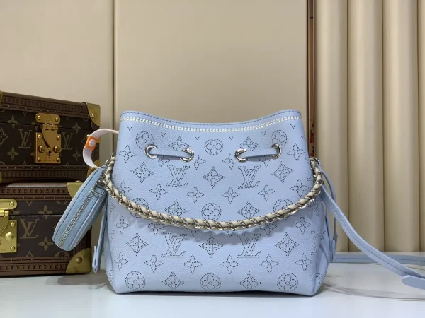 Louis Vuitton Light Blue Monogram Bella Bucket Bag image 1