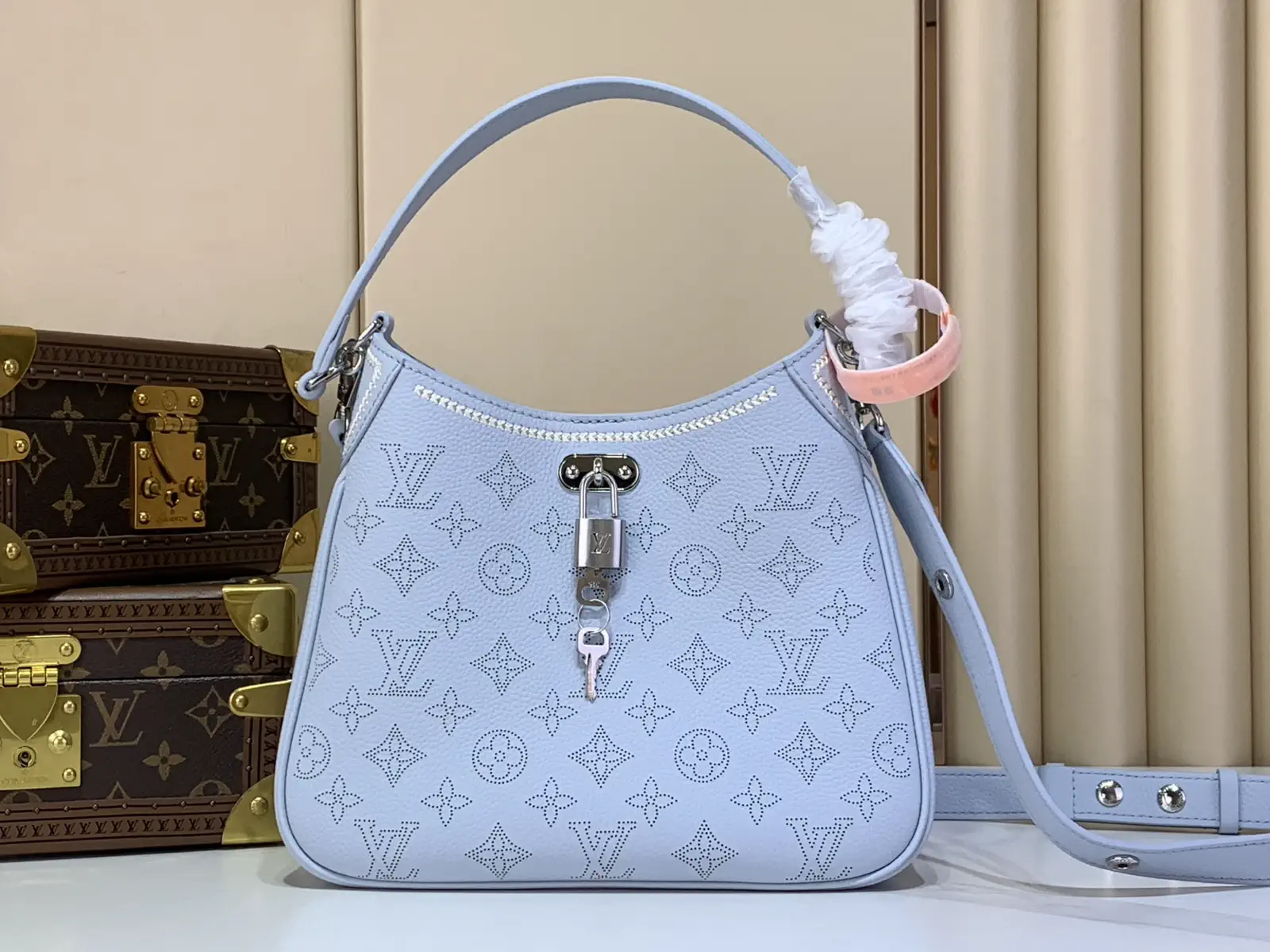 Louis Vuitton Light Blue Monogram Perforated Crossbody Bag image 1