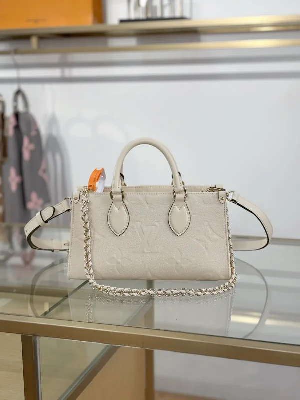 Louis Vuitton Cream Monogram OnTheGo East West Tote Bag image 1
