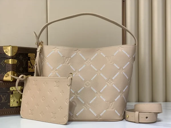 Louis Vuitton Beige Monogram Empreinte Bucket Bag image 1