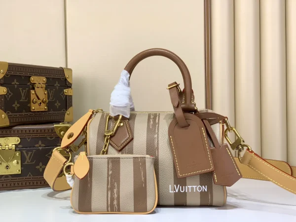 Louis Vuitton Striped Speedy P9 Bandoulière 20 Top Handle Bag image 1