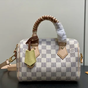 Louis Vuitton Damier Azur Speedy Bandoulière 20 Top Handle Bag with Braided Handles image 1