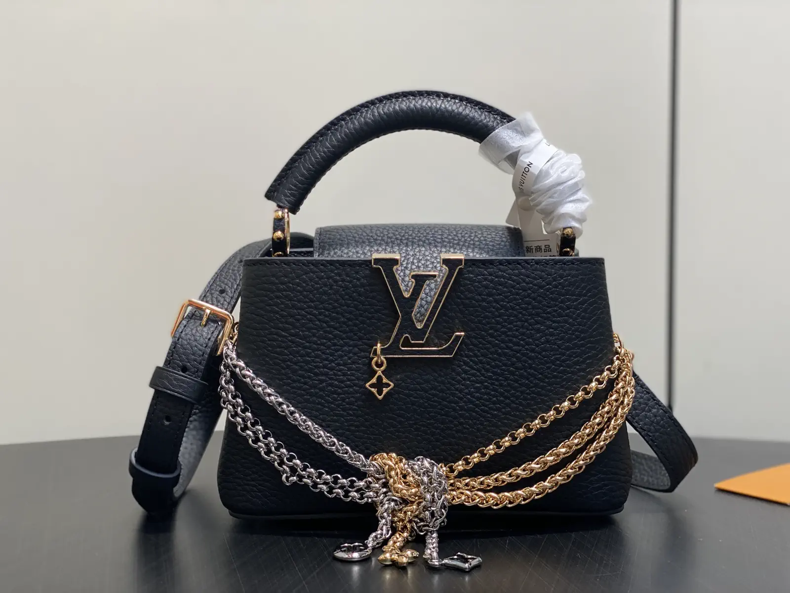 Louis Vuitton Capucines Mini Top Handle Bag with Knotted Chains image 1