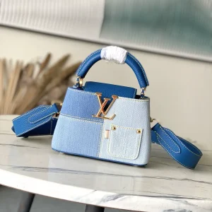 Louis Vuitton Capucines Mini Denim Top Handle Bag image 1