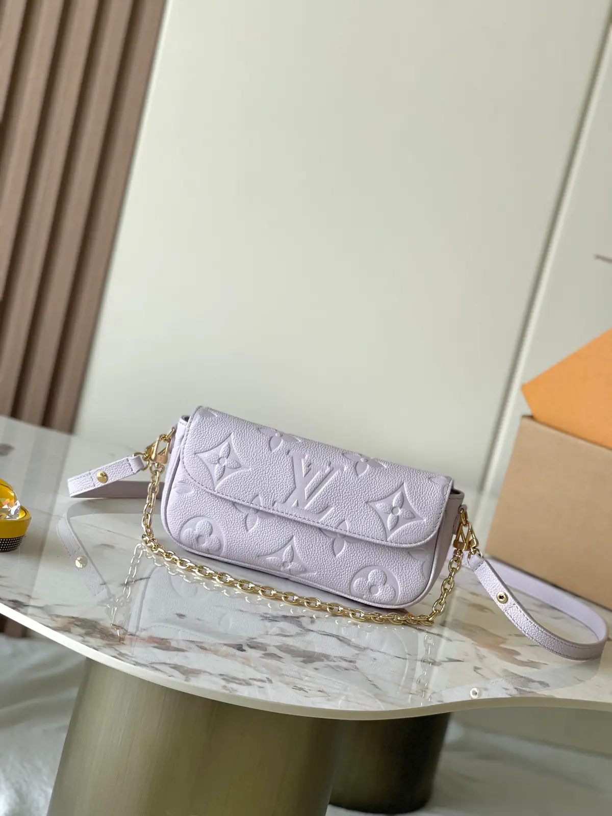 Louis Vuitton Light Purple Monogram Wallet On Chain Bag image 1