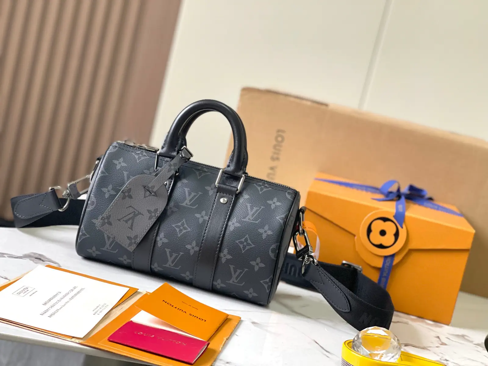 Louis Vuitton Monogram Keepall Bandoulière 25 Duffle Bag image 1