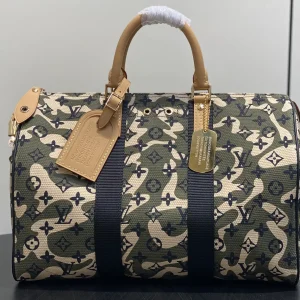 Louis Vuitton Camouflage Monogram Keepall Bandoulière 35 Duffle Bag image 1