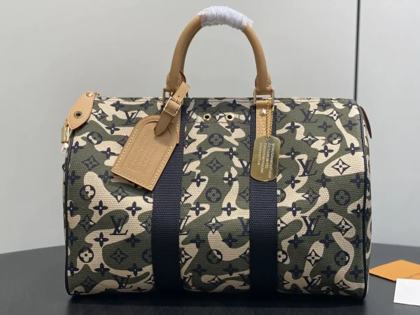 Louis Vuitton Camouflage Monogram Keepall Bandoulière 35 Duffle Bag image 1