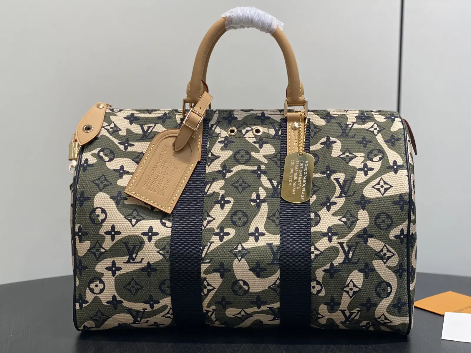 Louis Vuitton Camouflage Monogram Keepall Bandoulière 35 Duffle Bag image 1