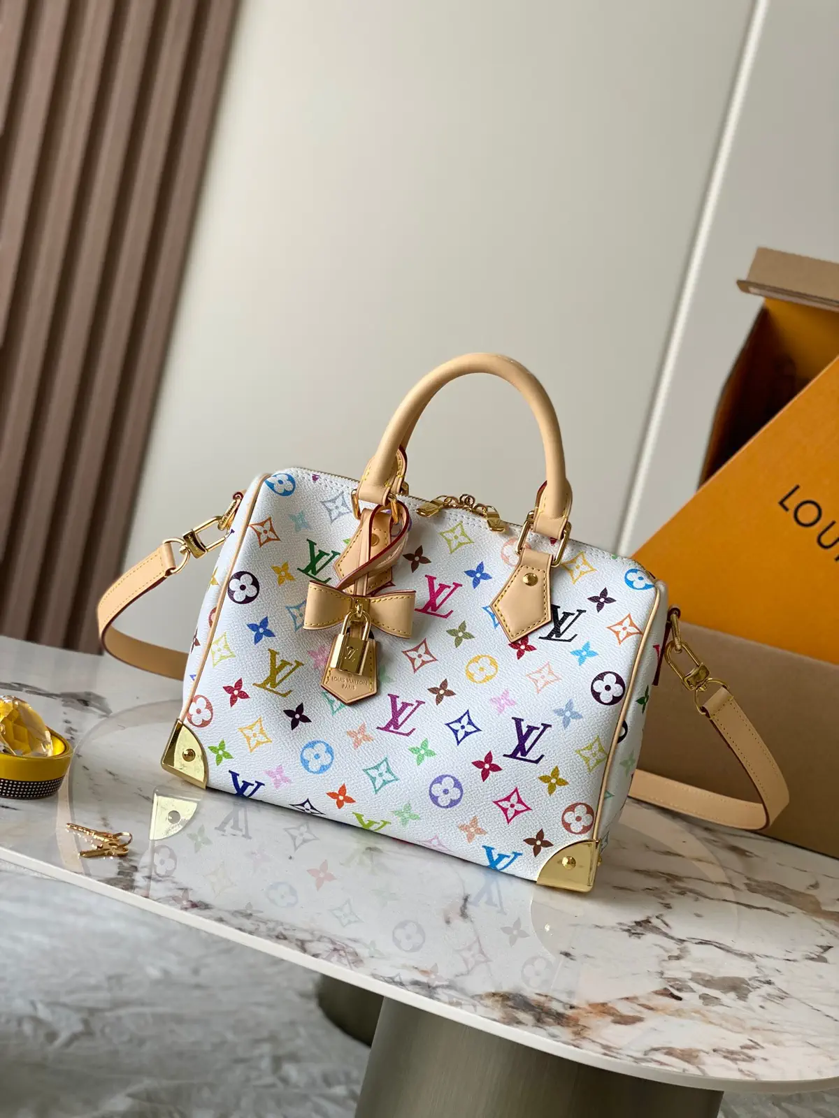 Louis Vuitton Multicolor Monogram Speedy Bandoulière 25 Top Handle Bag image 1
