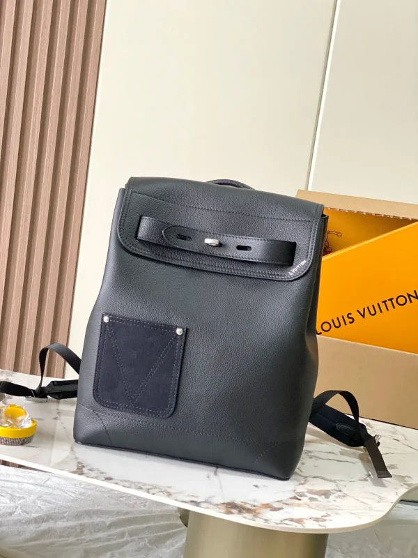 Louis Vuitton Black Leather Steamer Backpack image 1