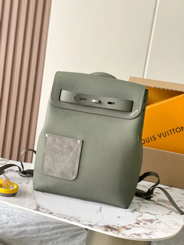 Louis Vuitton Sage Green Leather Backpack image 1