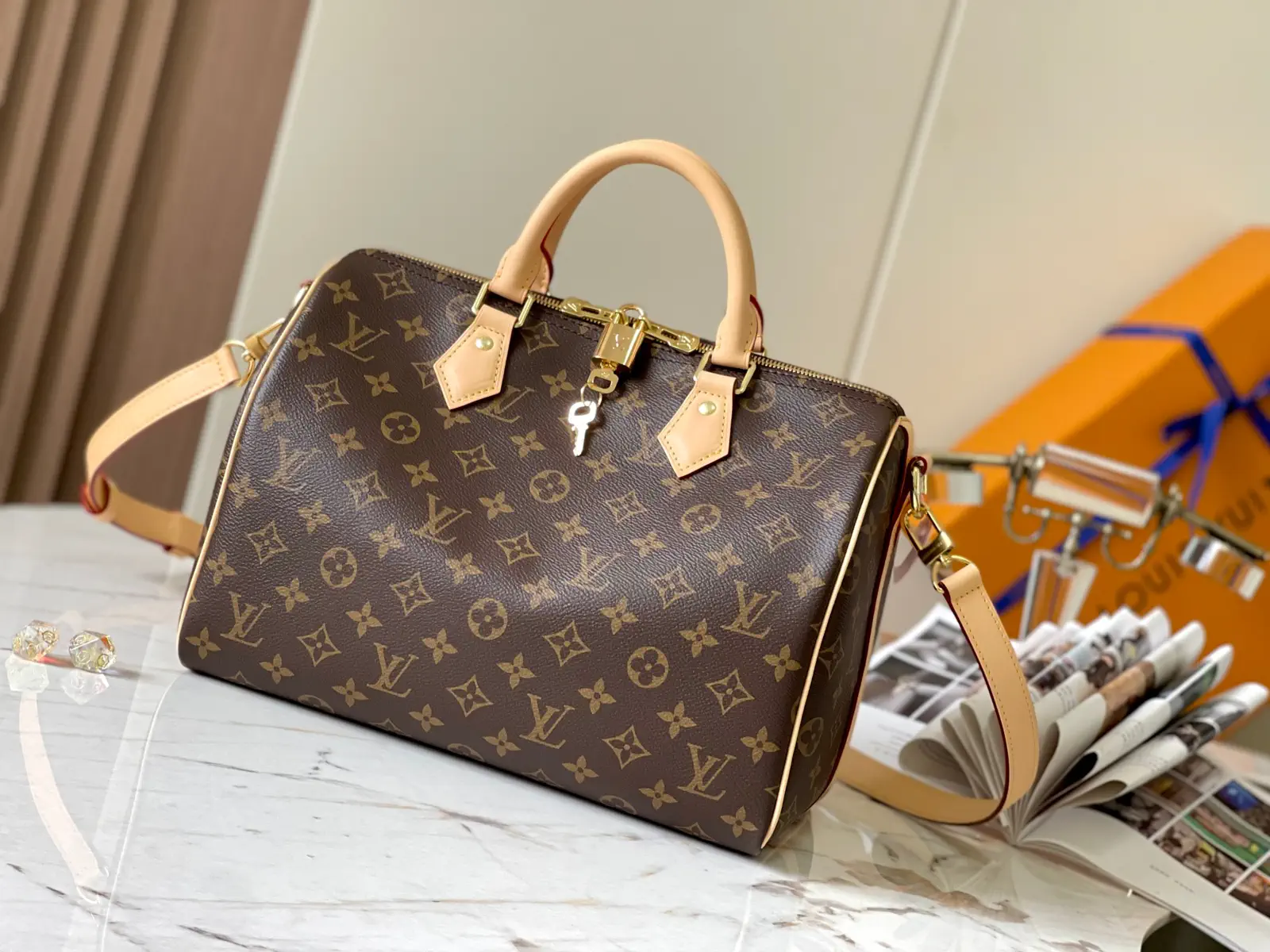 Louis Vuitton Monogram Speedy Top Handle Bag image 1